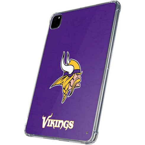 NFL Minnesota Vikings Distressed iPad Pro 11in (2024) Clear Case